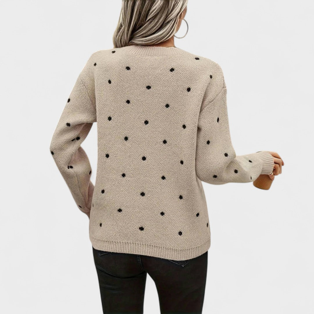 Carolina™ | Maglione a Maglia con Pois