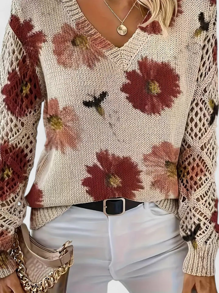 Antonia™ | Maglione elegante con stampa floreale