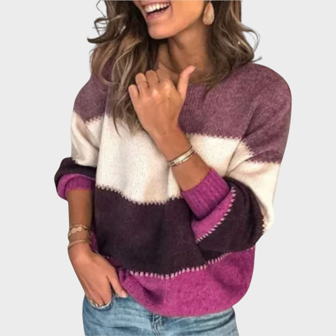 Marília™ | Maglione a Maglia con Righe