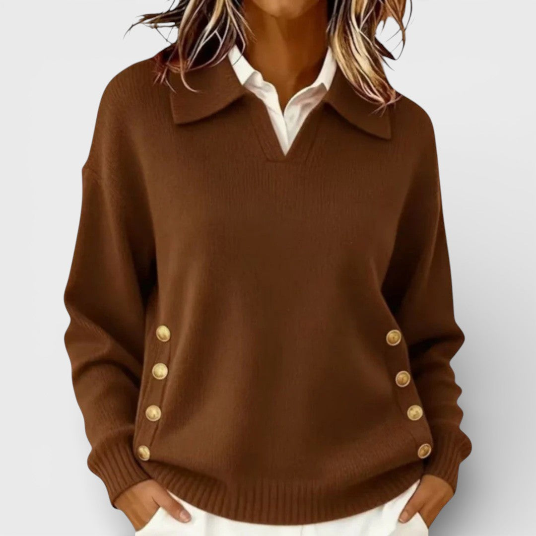 Cayetana™ | Maglione con dettaglio di bottoni