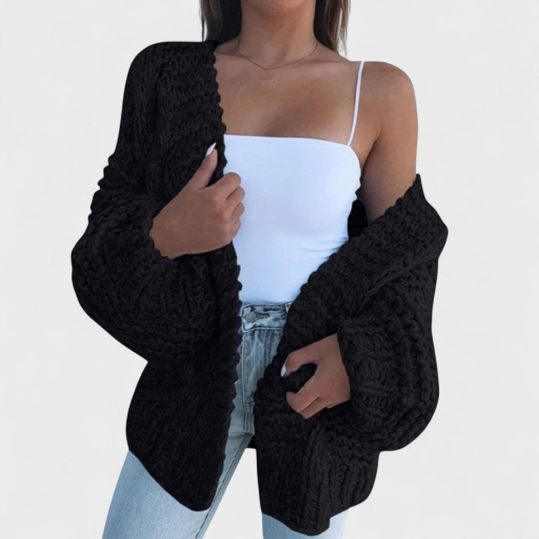 Francisca™ | Cardigan in maglia spessa e rilassata