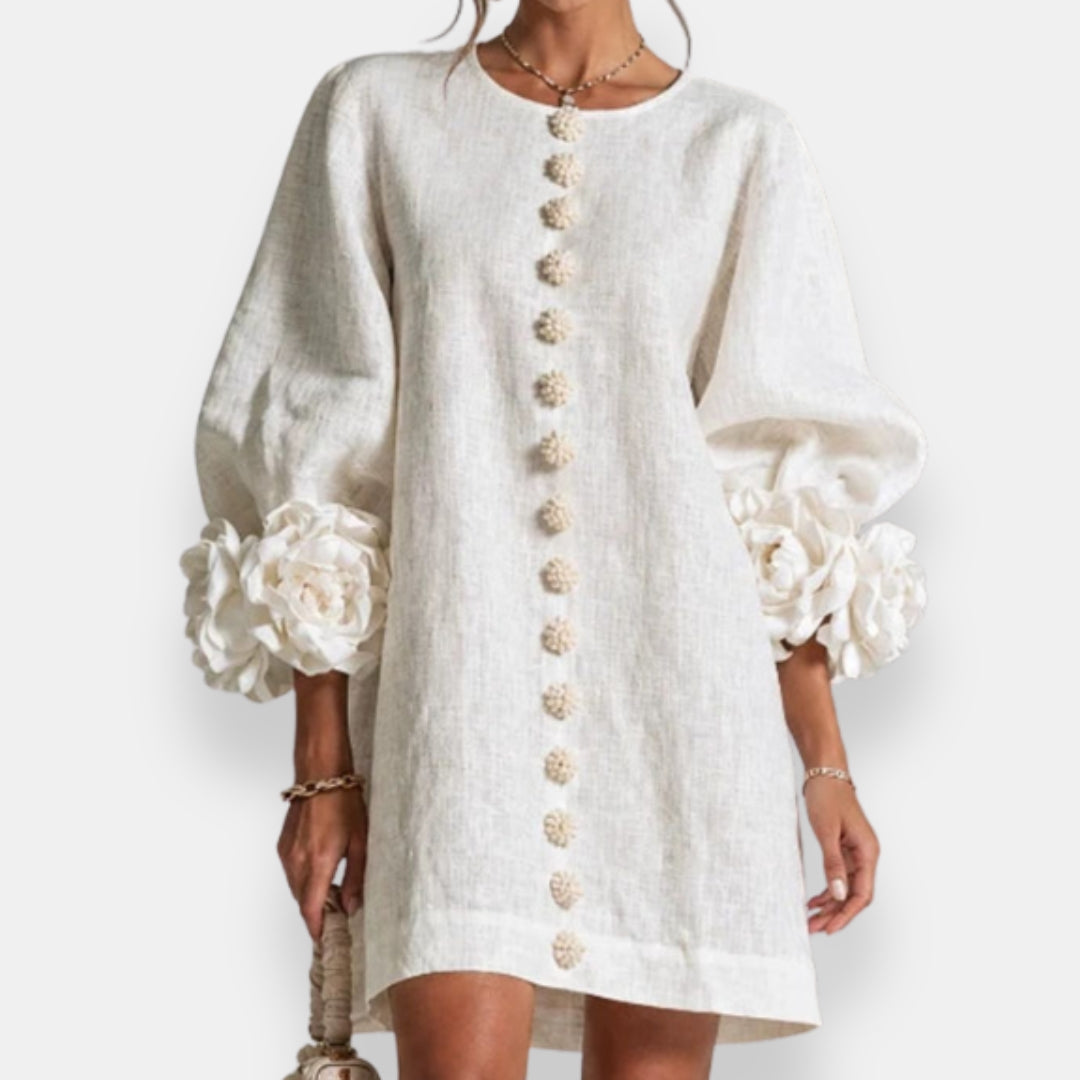 Marcelle | Abito floreale in rilievo