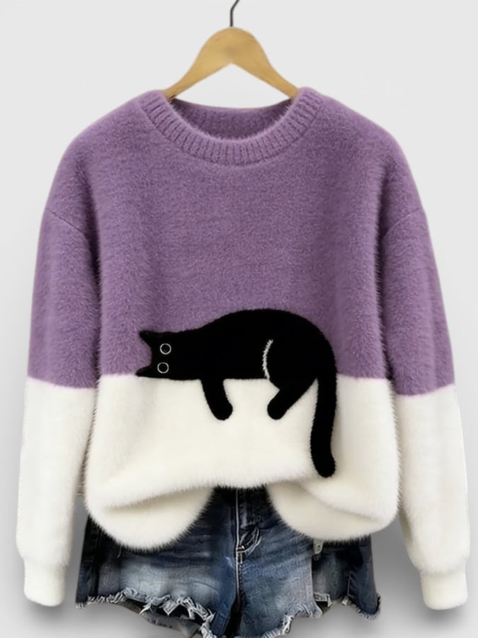 Luna™ | Felpa con grafica di gatto