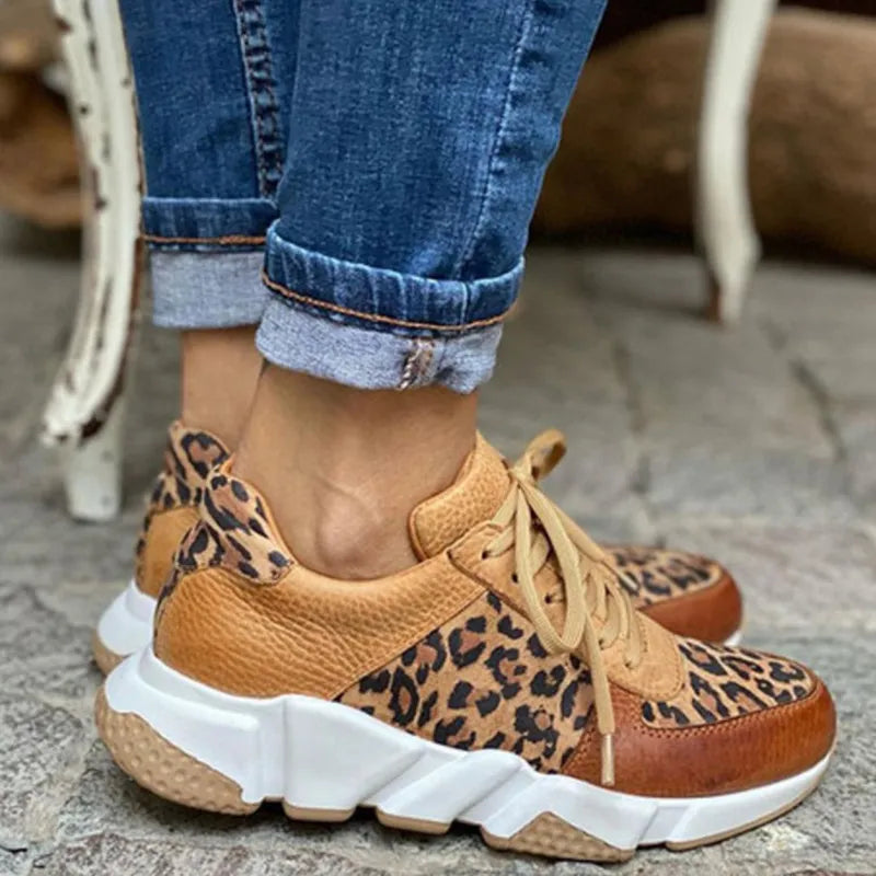 Jimena™ | Sneakers con stile leopardato