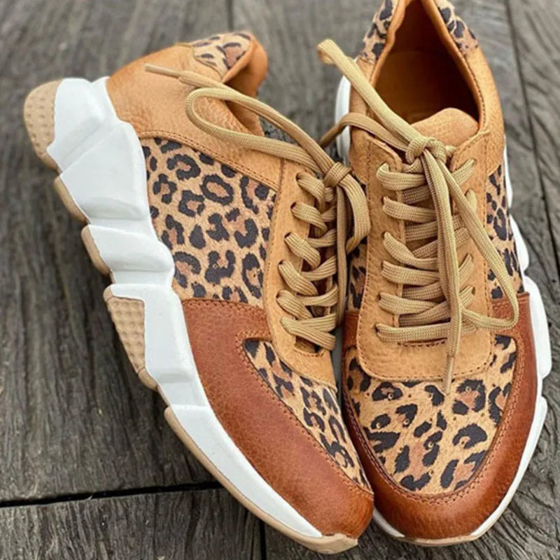 Jimena™ | Sneakers con stile leopardato