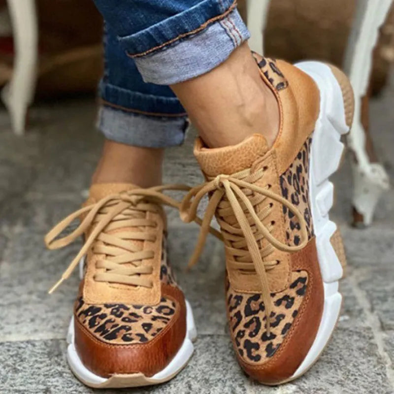 Jimena™ | Sneakers con stile leopardato