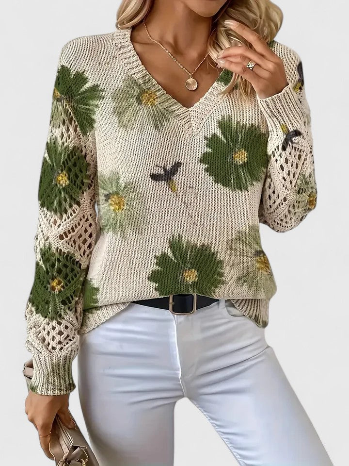 Antonia™ | Maglione elegante con stampa floreale