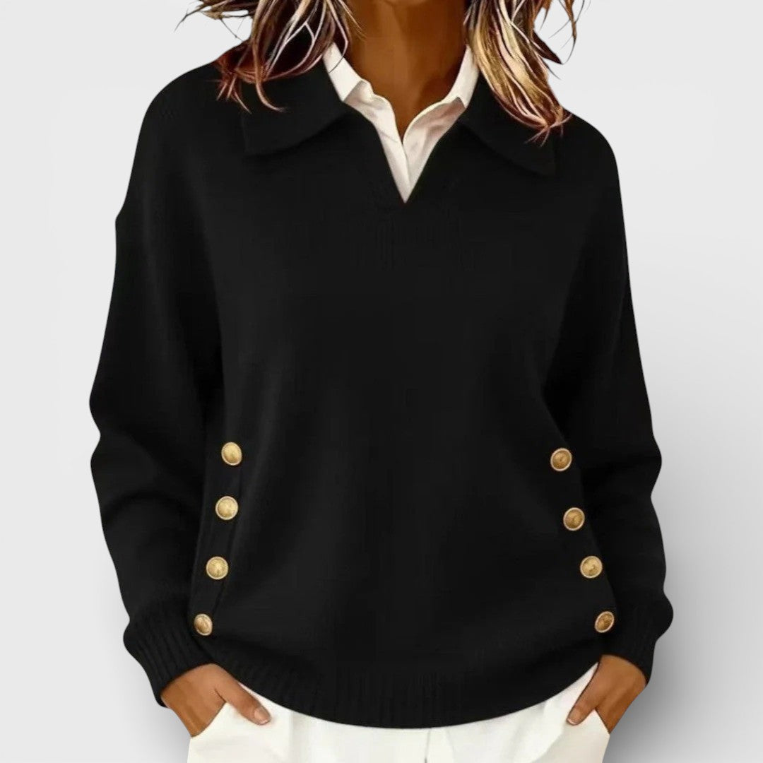 Cayetana™ | Maglione con dettaglio di bottoni