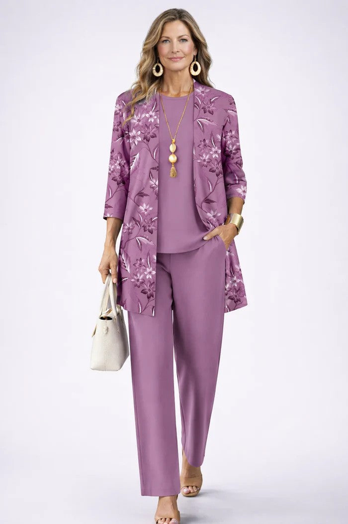 Completo Donna Coordinato 3 Pezzi dallo Stile Chic e Casual