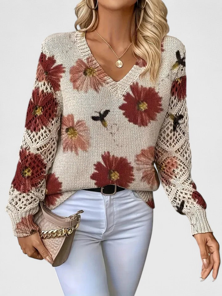 Antonia™ | Maglione elegante con stampa floreale