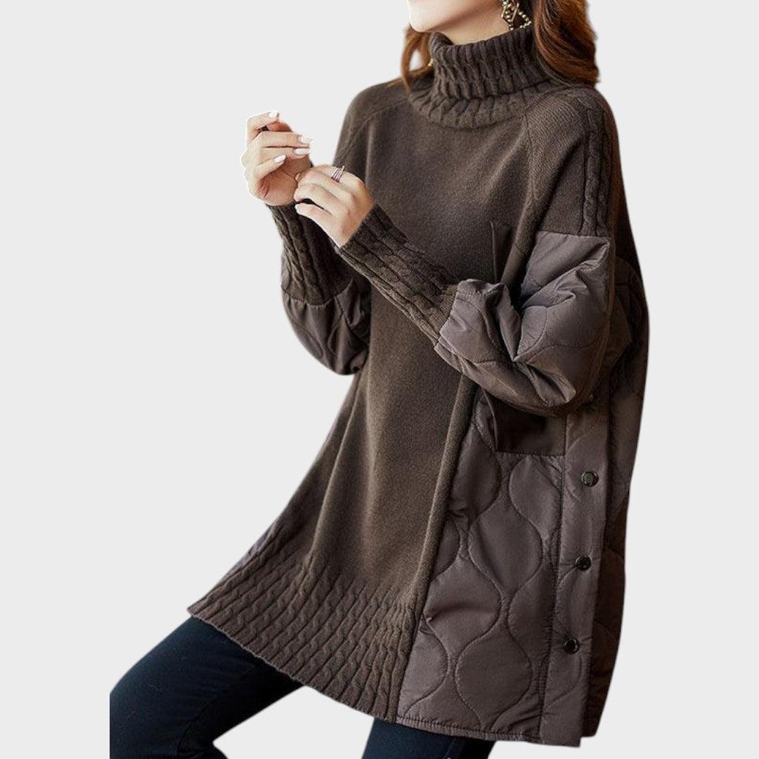 Sarah™ | Maglione Oversize con Collo Alto