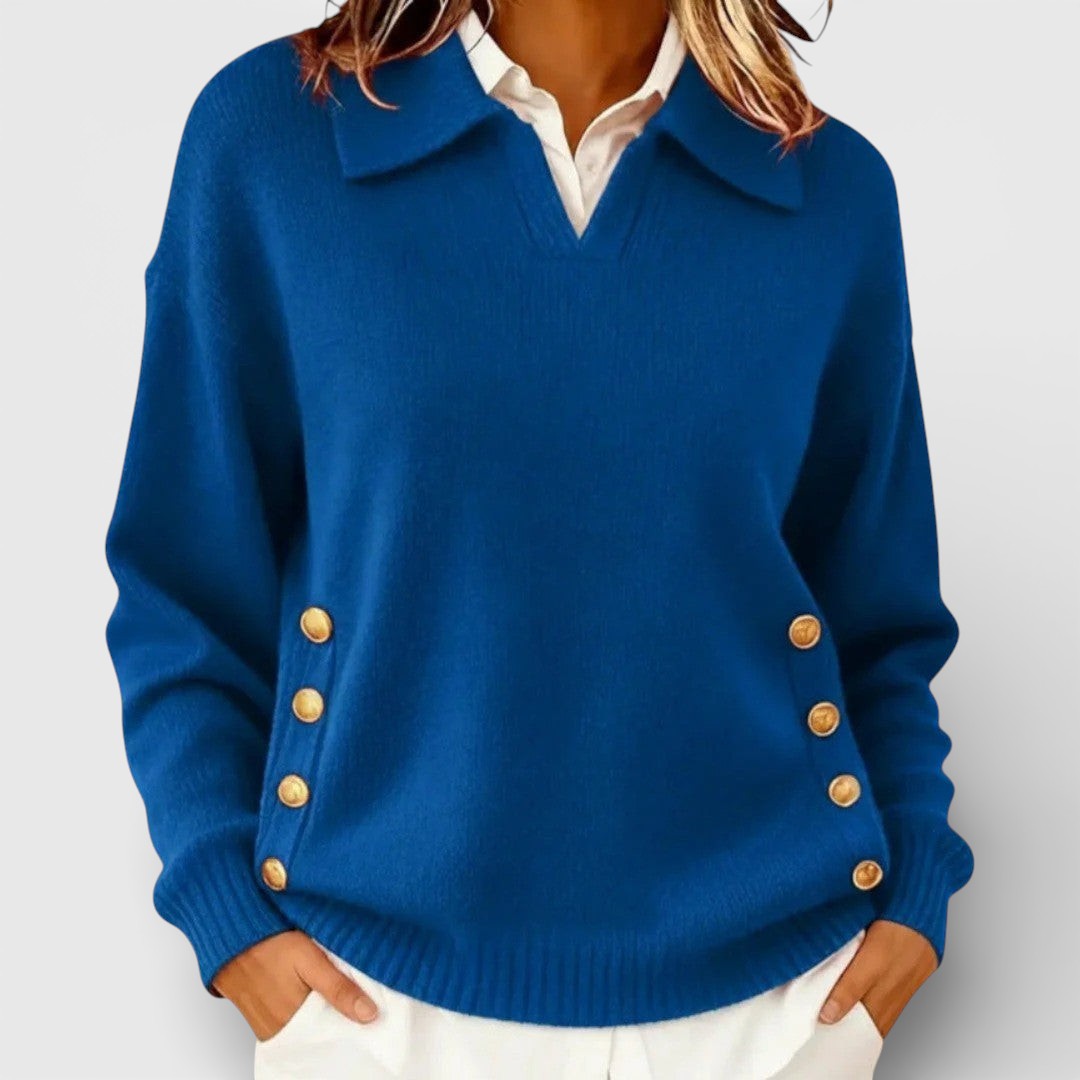 Cayetana™ | Maglione con dettaglio di bottoni