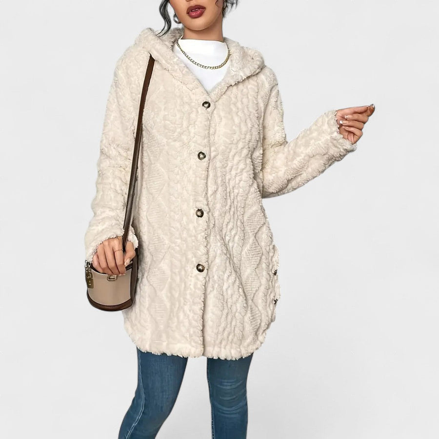 Amalia™ | Cardigan accogliente con cappuccio