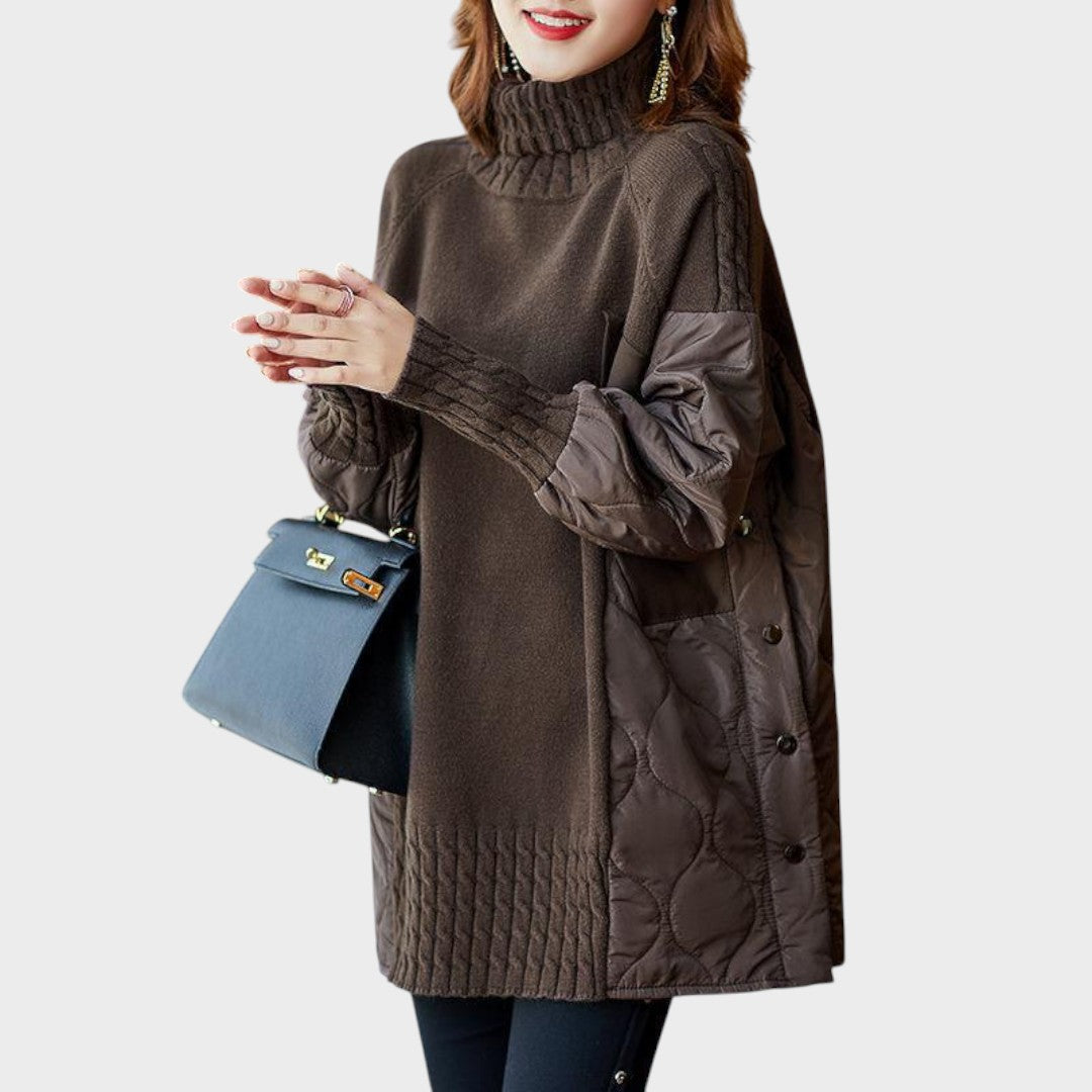 Sarah™ | Maglione Oversize con Collo Alto