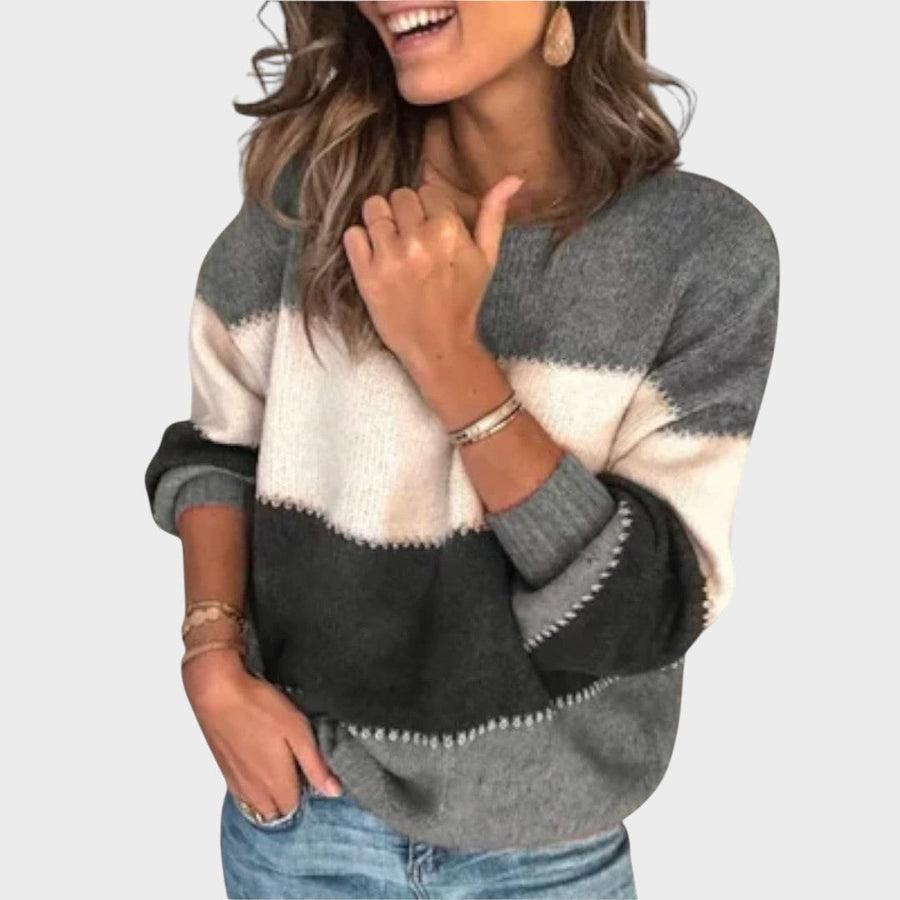 Marília™ | Maglione a Maglia con Righe