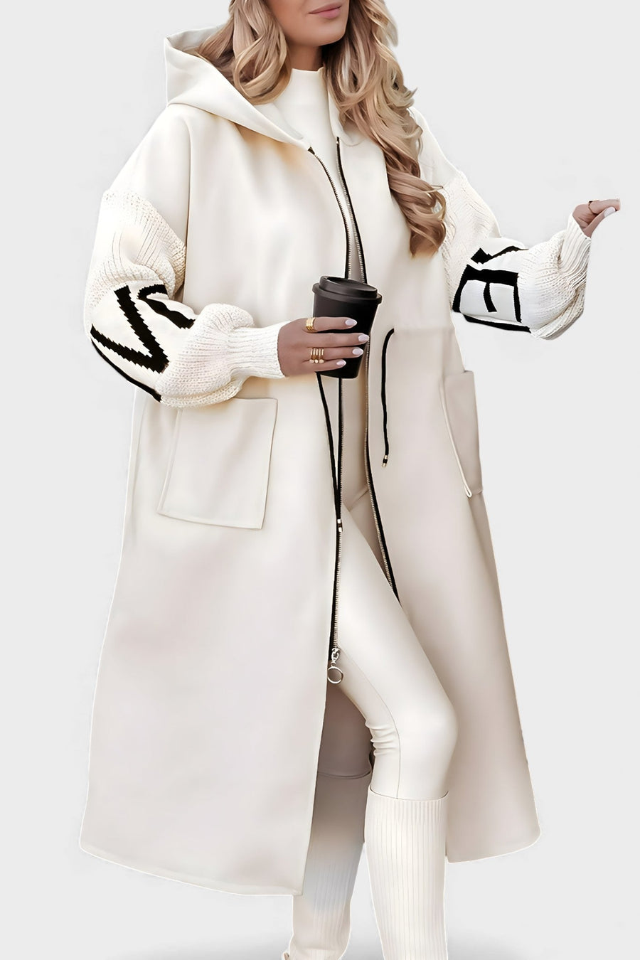 Patricia™ | Elegante cappotto-cardigan con cappuccio