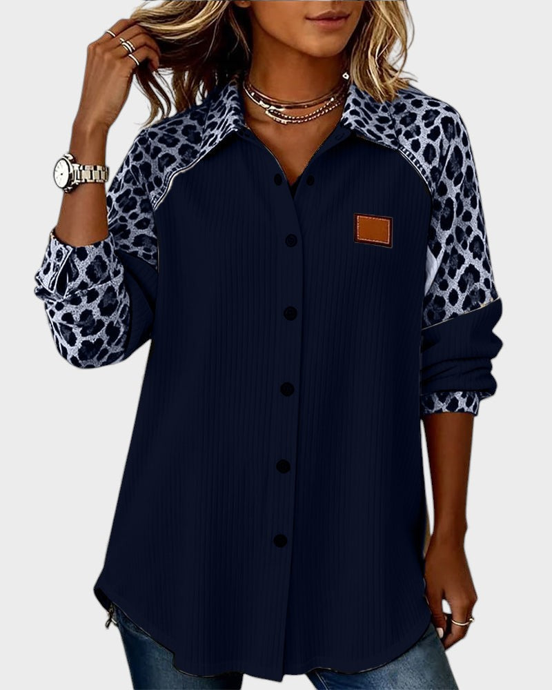Juana™ | Camicia con bottoni a stampa leopardata