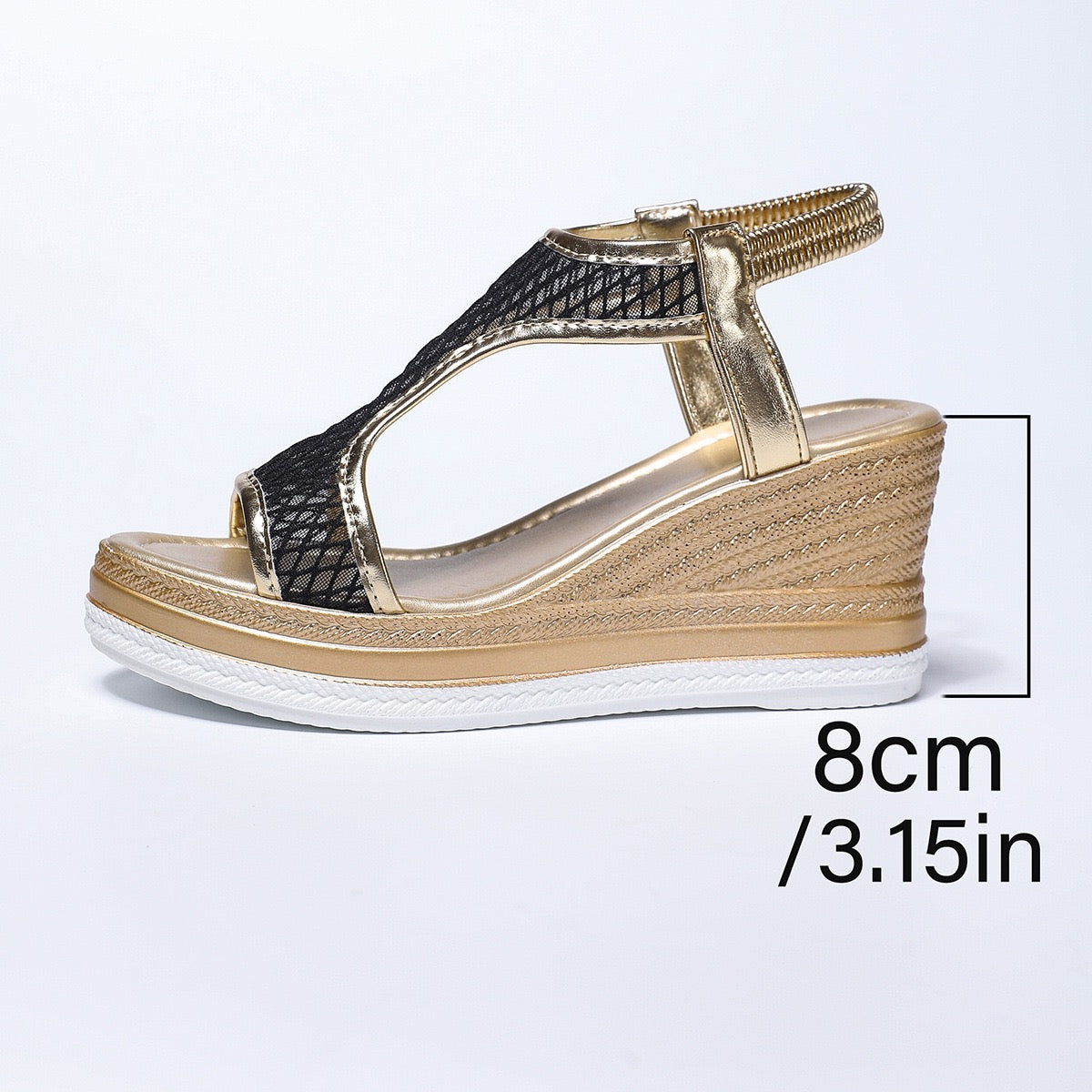 Cristina™ | Sandali ortopedici eleganti con zeppa