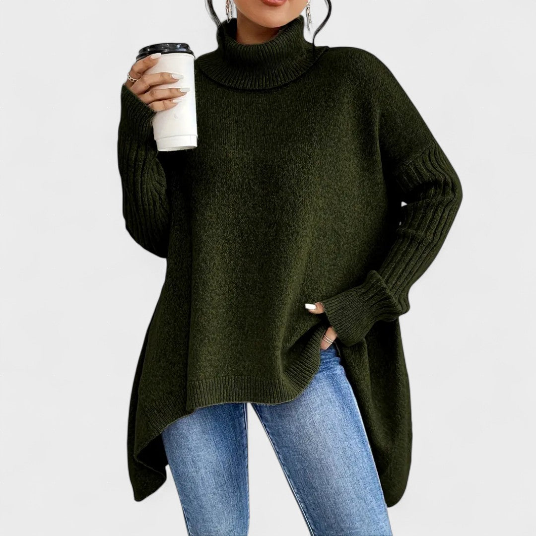 Adela™ | Maglione largo con collo alto