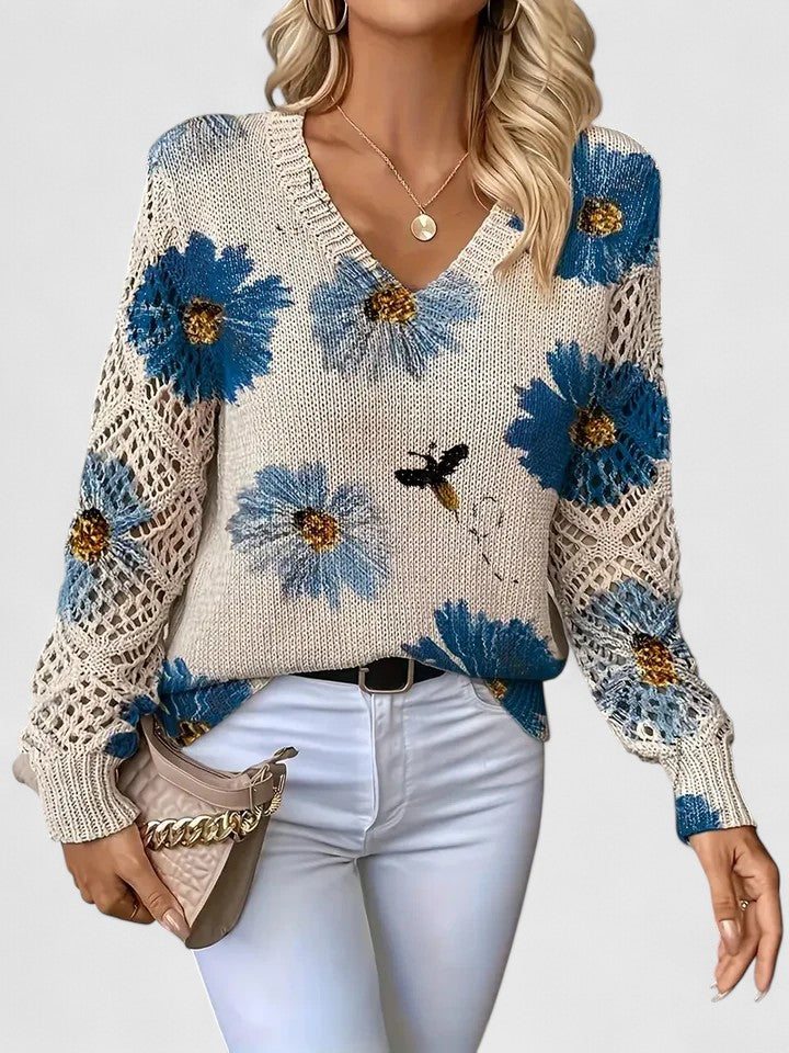Antonia™ | Maglione elegante con stampa floreale