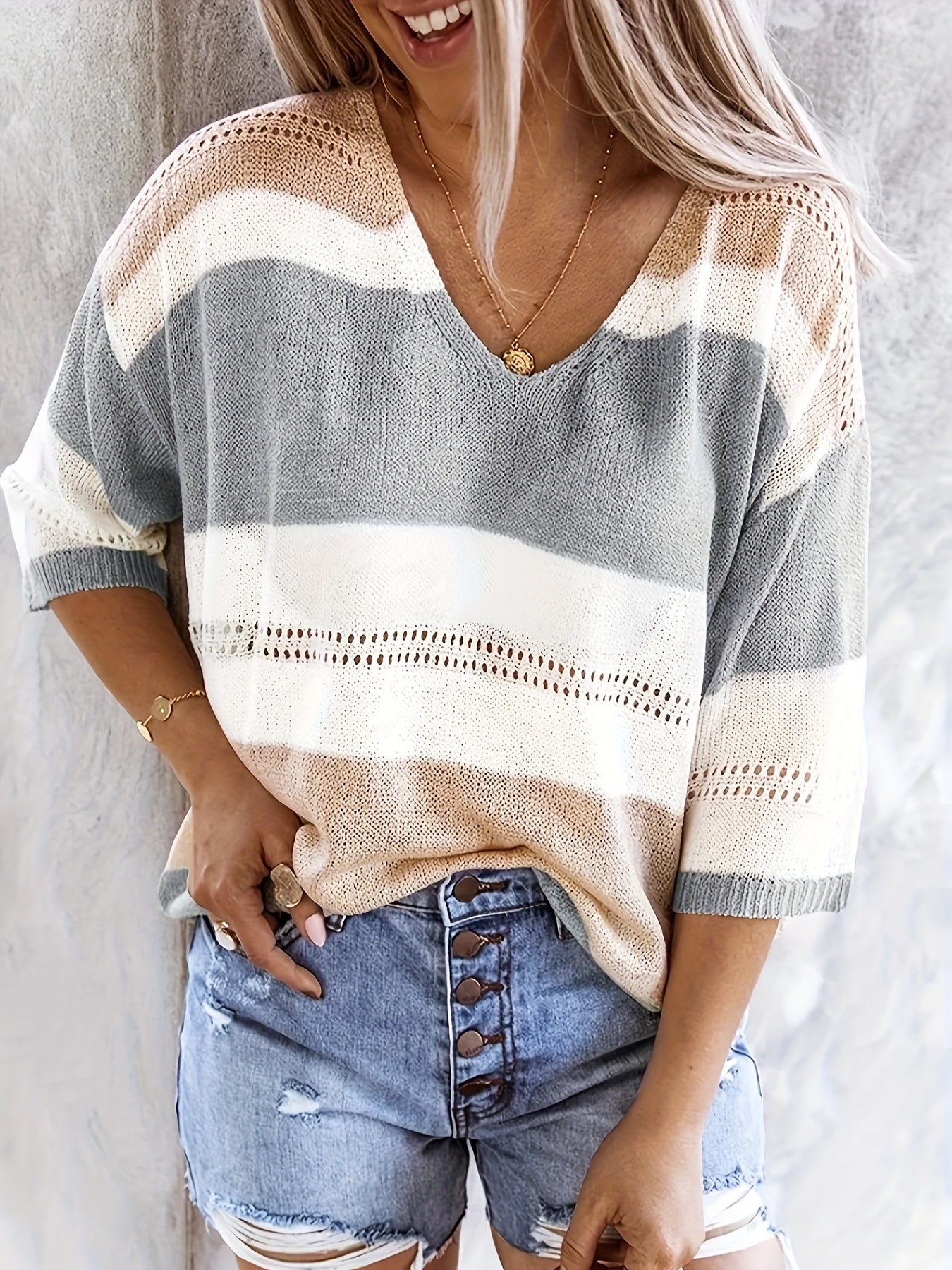 Tatiana™ | Maglione con Scollatura a V