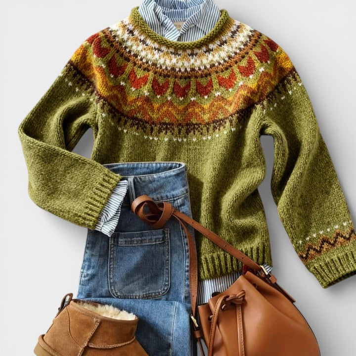 Eugenia™ | Maglione vintage a maglia