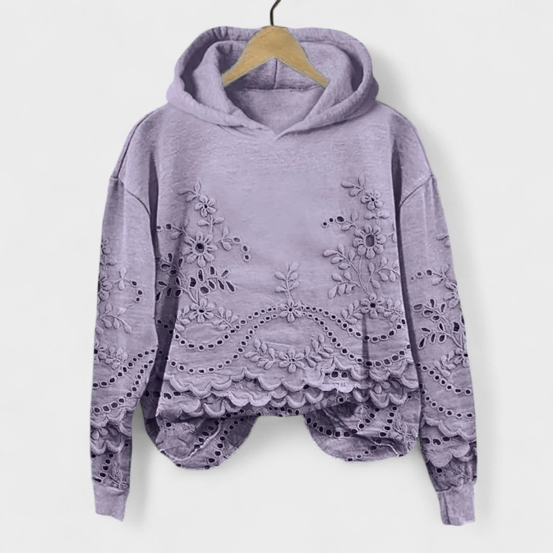 Rosaura™ | Maglione con dettagli in pizzo