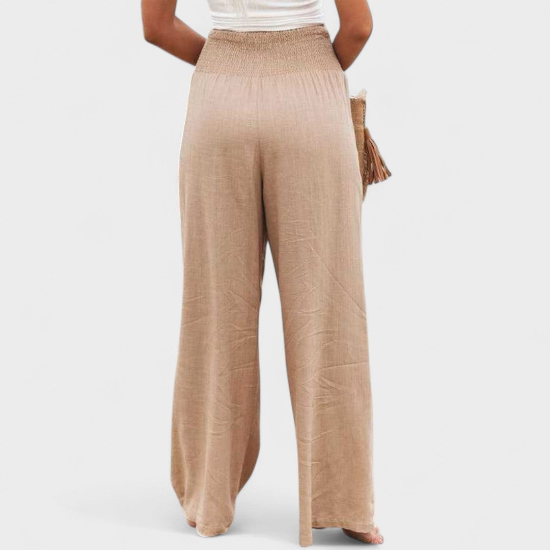Susana™ | Pantaloni Ampi in Cotone e Lino