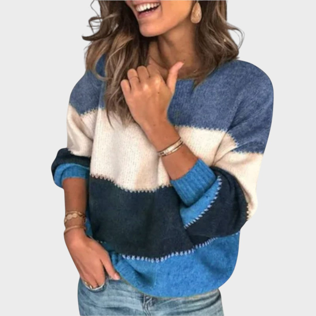 Marília™ | Maglione a Maglia con Righe