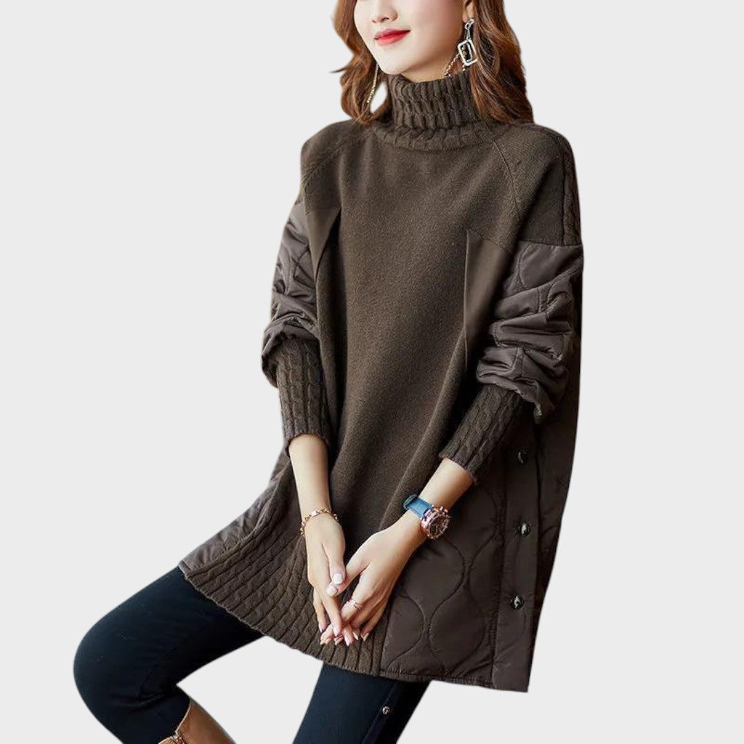 Sarah™ | Maglione Oversize con Collo Alto
