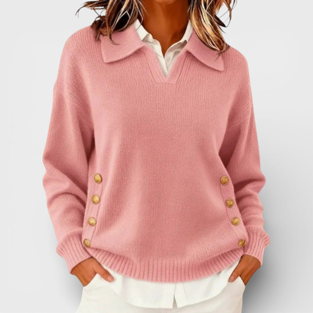 Cayetana™ | Maglione con dettaglio di bottoni