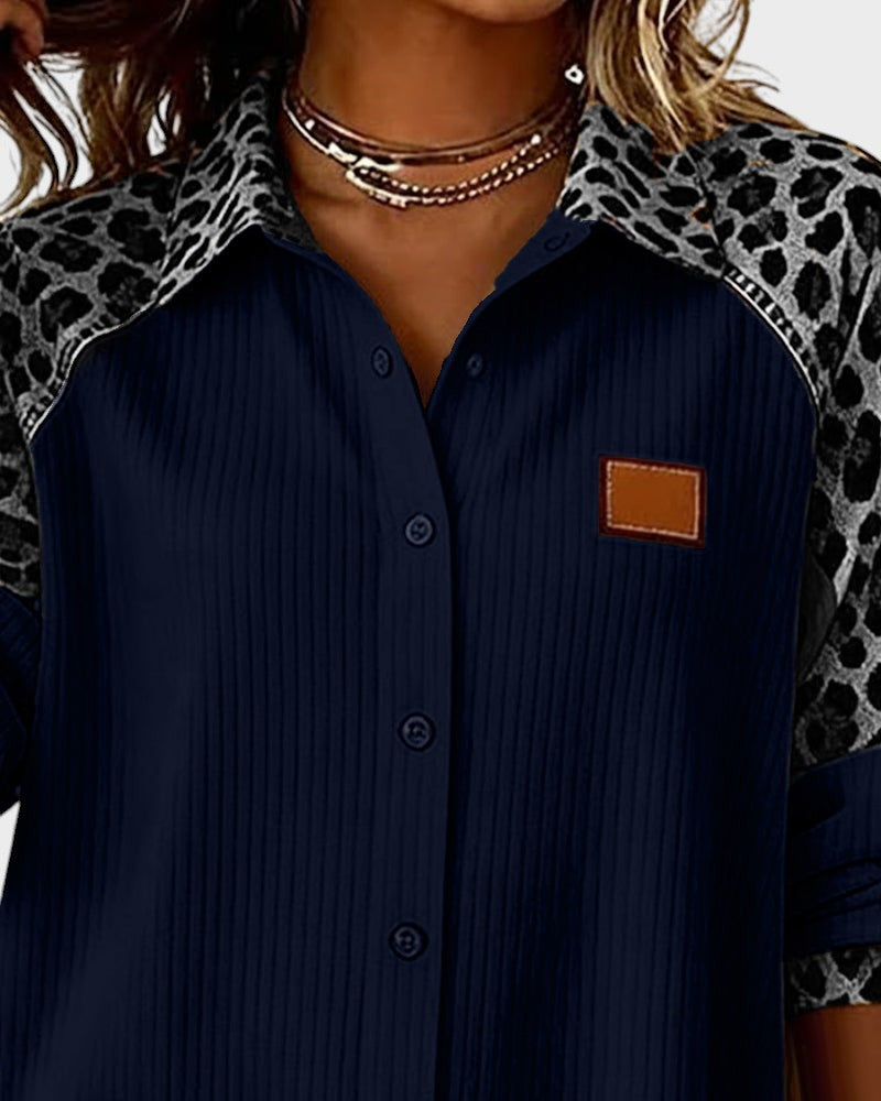Juana™ | Camicia con bottoni a stampa leopardata
