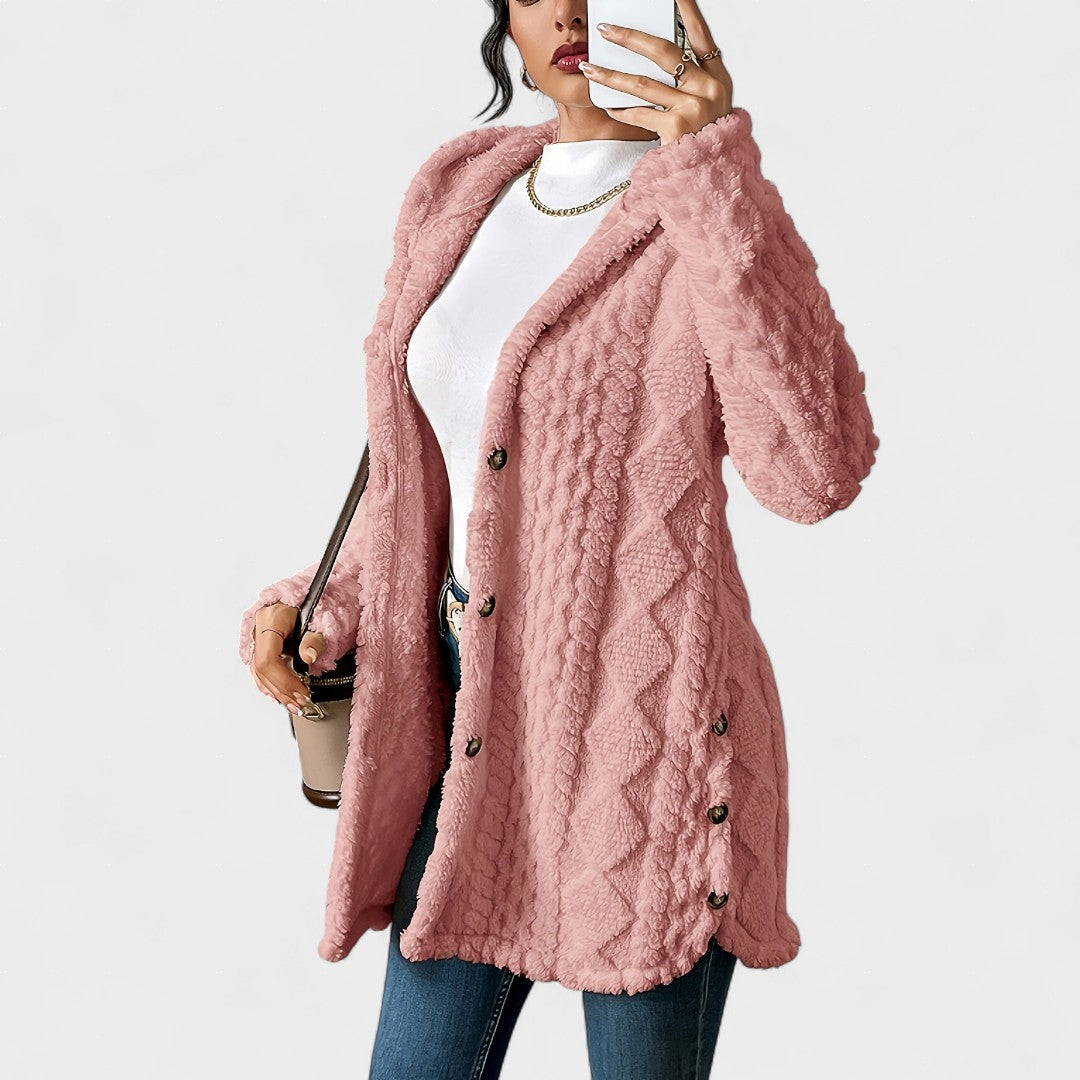 Amalia™ | Cardigan accogliente con cappuccio