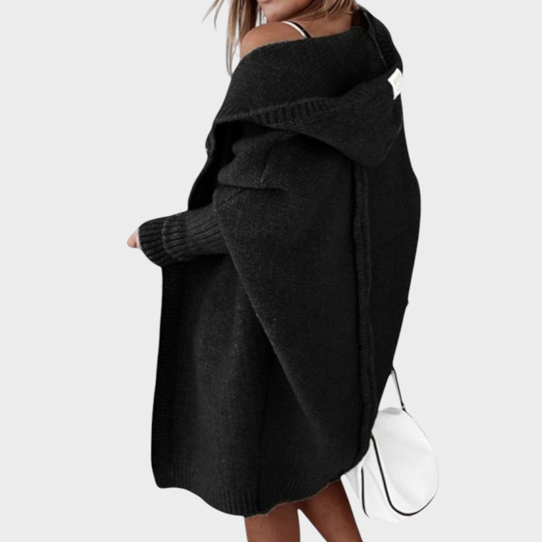 Marcela™ | Cardigan in Maglia Oversized con Cappuccio