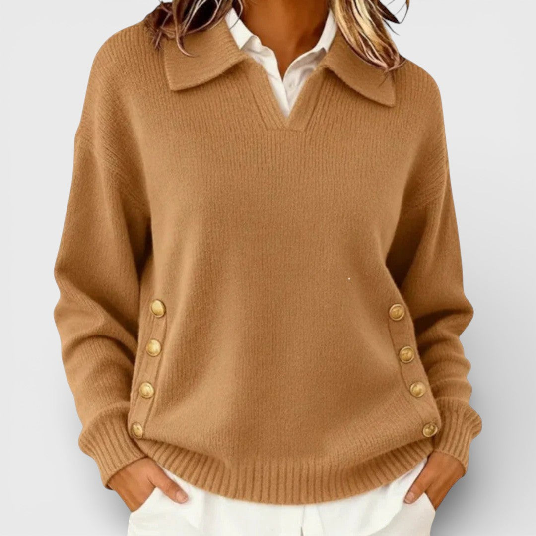 Cayetana™ | Maglione con dettaglio di bottoni