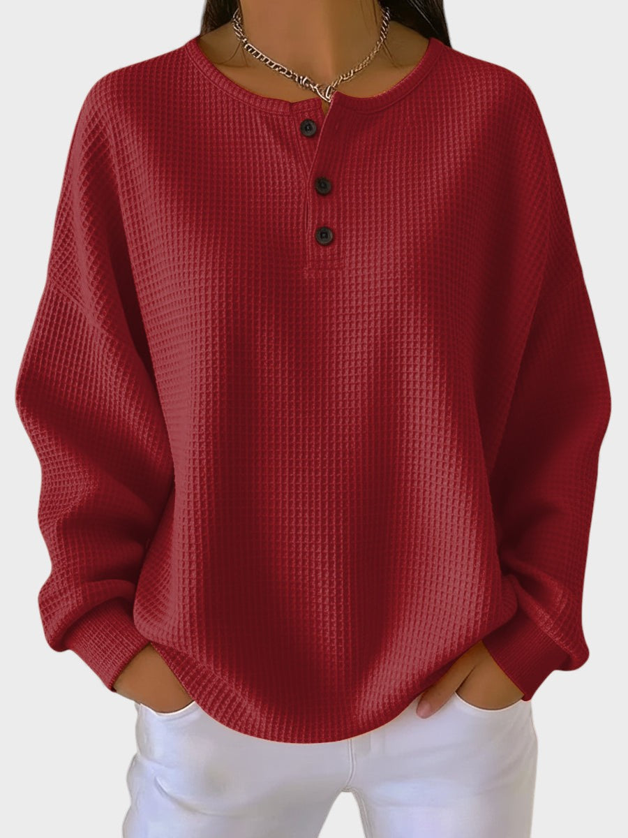 Rosa™ | Maglione waffle comodo ed elegante