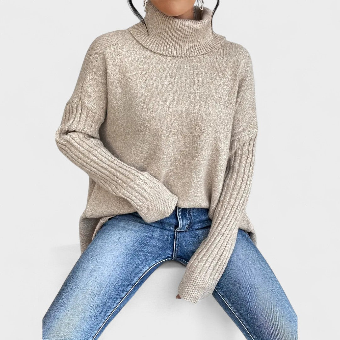 Adela™ | Maglione largo con collo alto