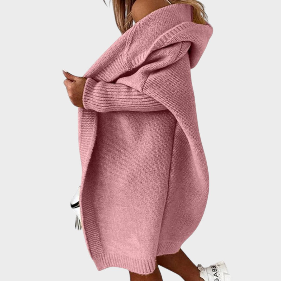 Marcela™ | Cardigan in Maglia Oversized con Cappuccio