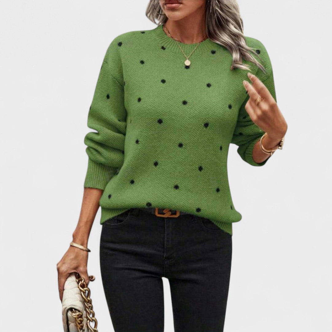 Carolina™ | Maglione a Maglia con Pois