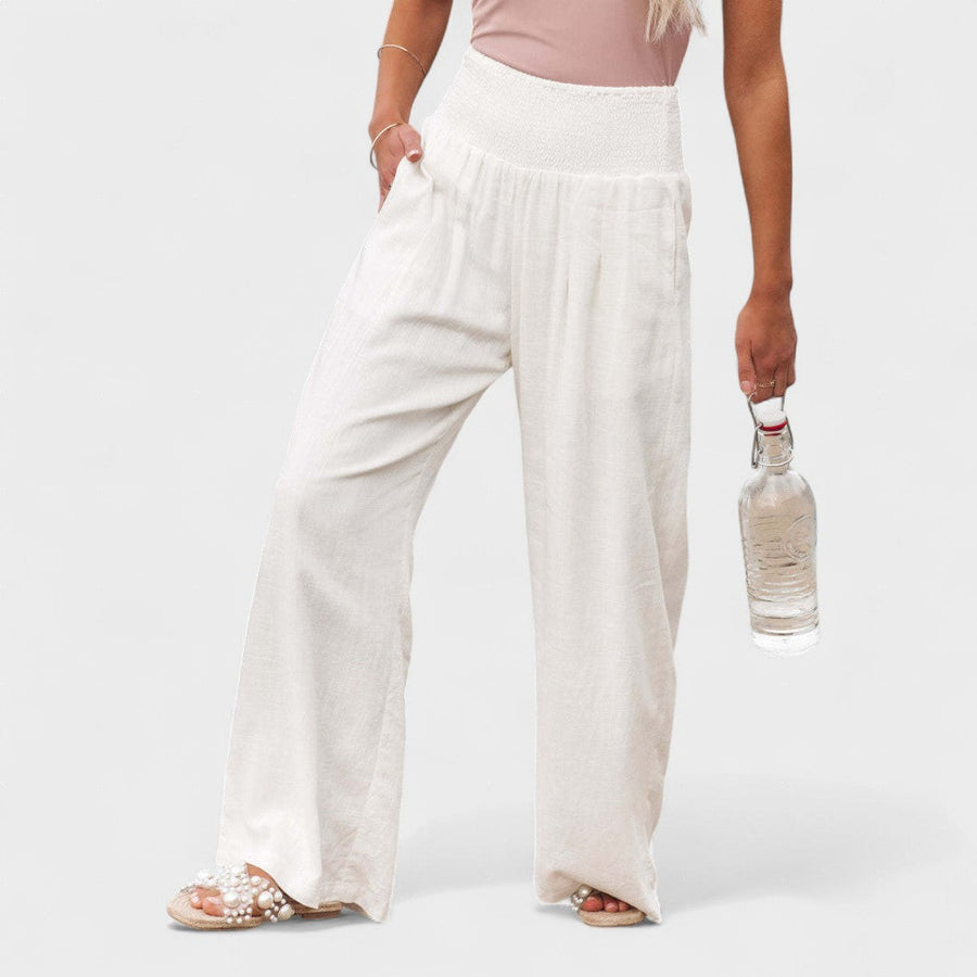 Susana™ | Pantaloni Ampi in Cotone e Lino