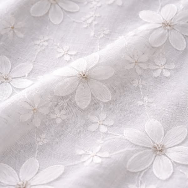 Blusa Patchwork con Fiori Ricamati