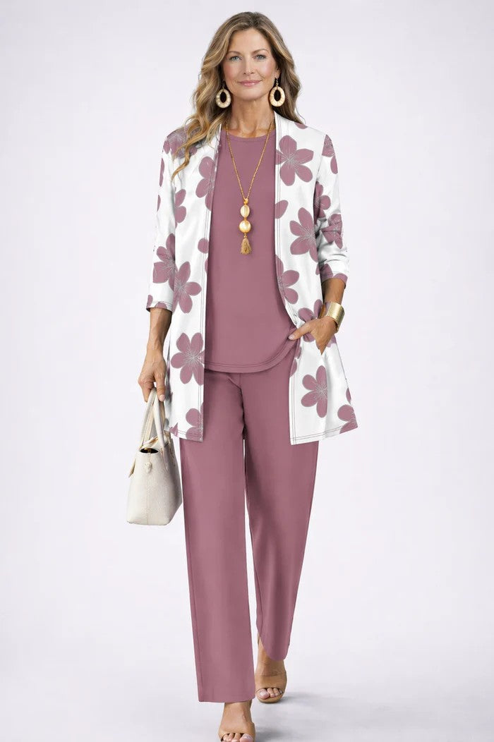 Completo Donna Coordinato 3 Pezzi dallo Stile Chic e Casual