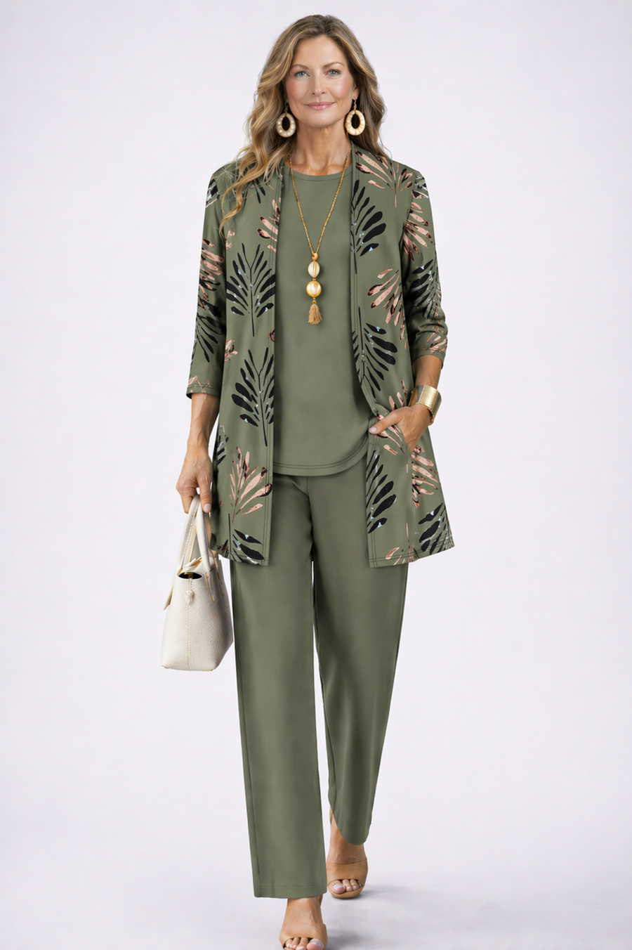 Completo Donna Coordinato 3 Pezzi dallo Stile Chic e Casual
