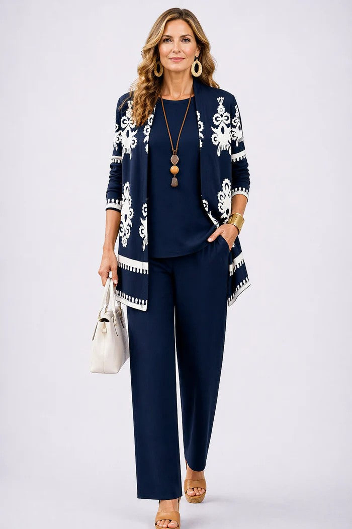 Completo Donna Coordinato 3 Pezzi dallo Stile Chic e Casual