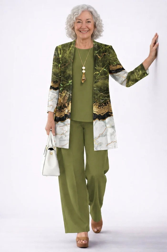 Completo Donna Coordinato 3 Pezzi dallo Stile Chic e Casual