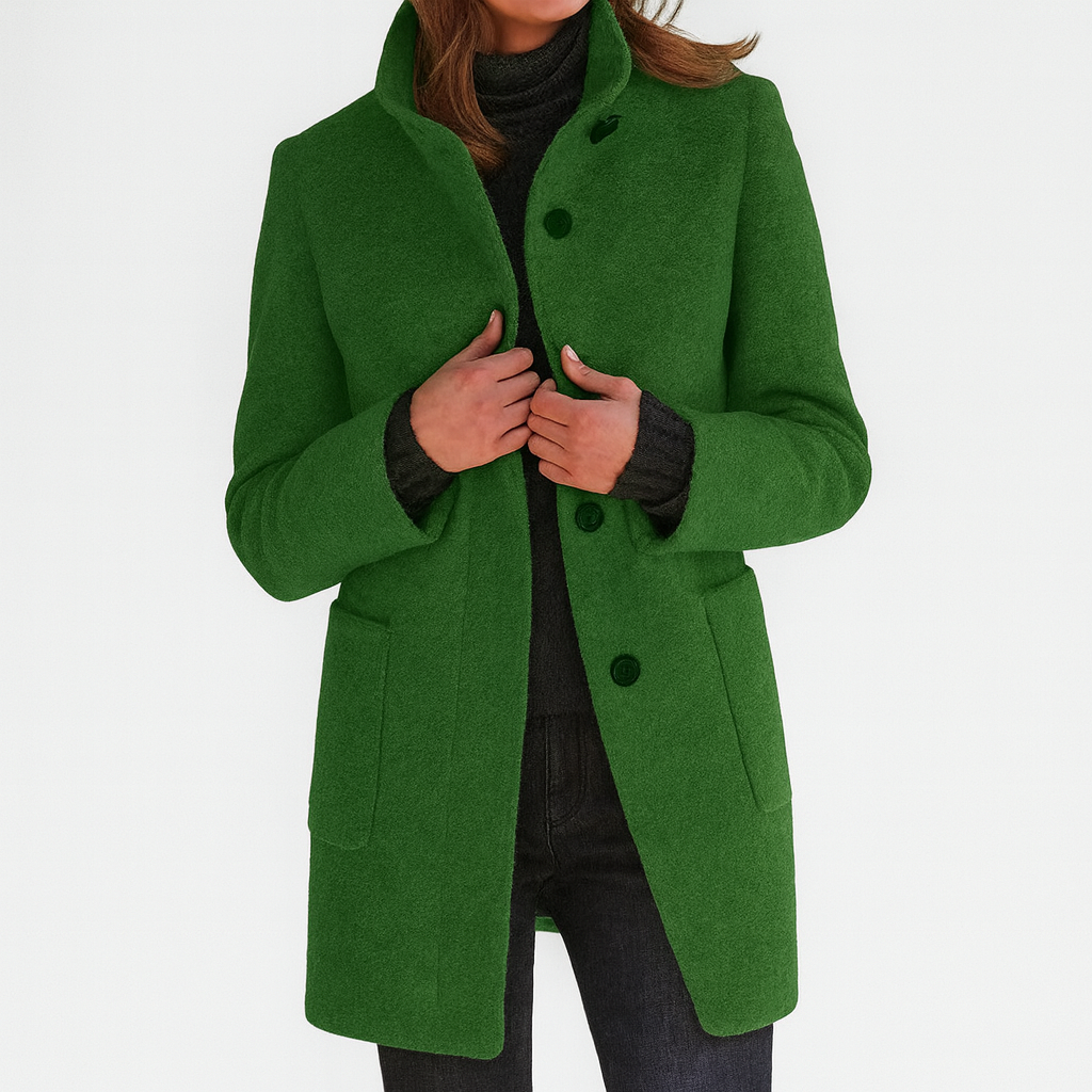 Soledad™ | Cappotto elegante con colletto alto