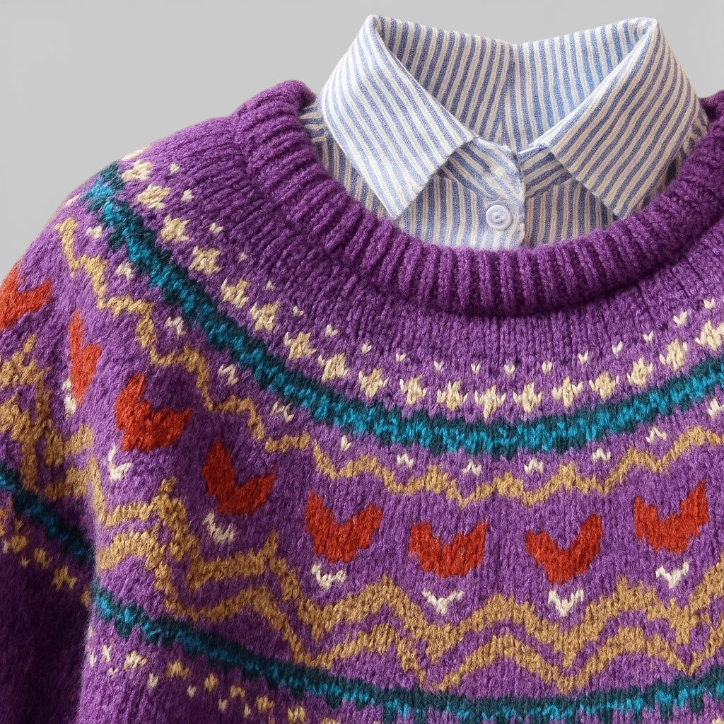 Eugenia™ | Maglione vintage a maglia