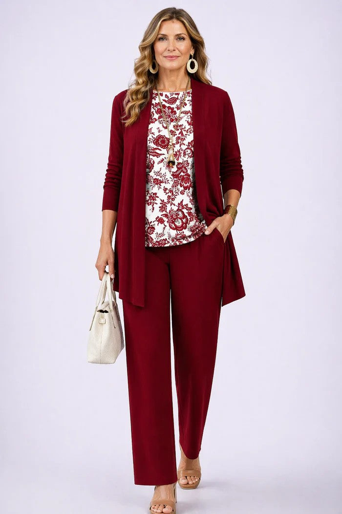 Completo Donna Coordinato 3 Pezzi dallo Stile Chic e Casual