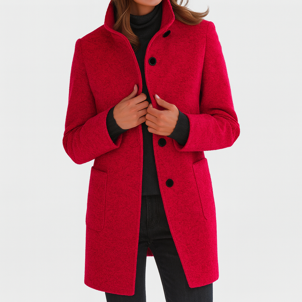 Soledad™ | Cappotto elegante con colletto alto