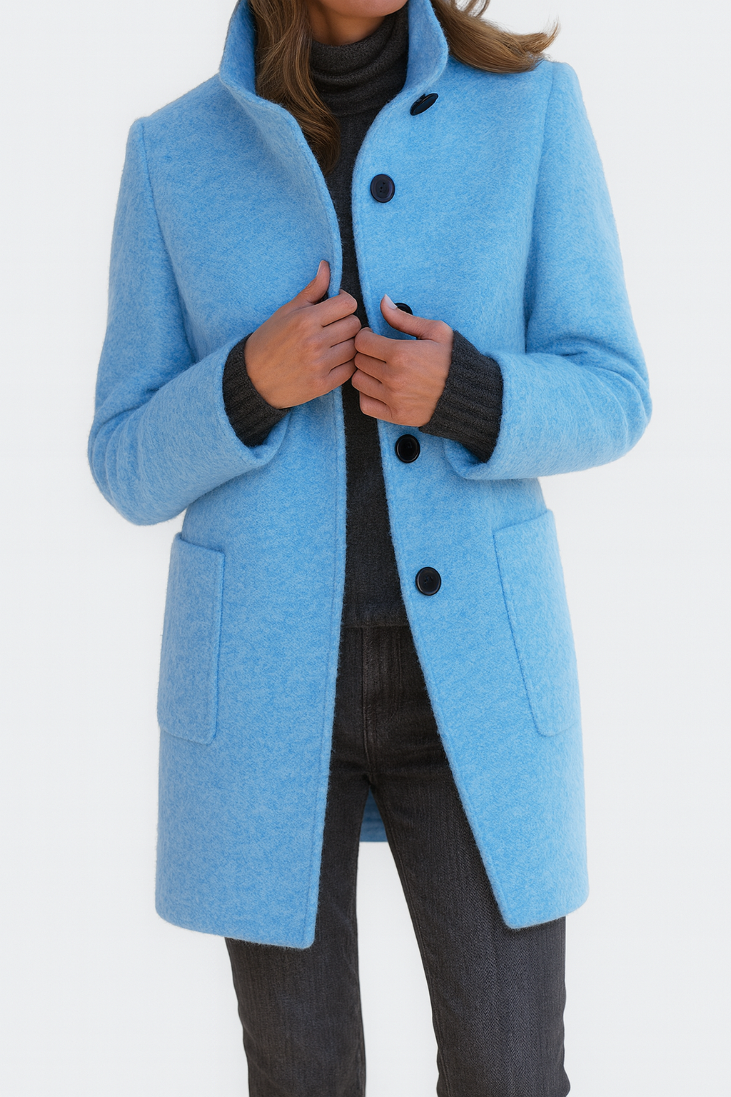 Soledad™ | Cappotto elegante con colletto alto